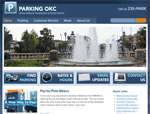 Tablet Screenshot of parkingokc.com